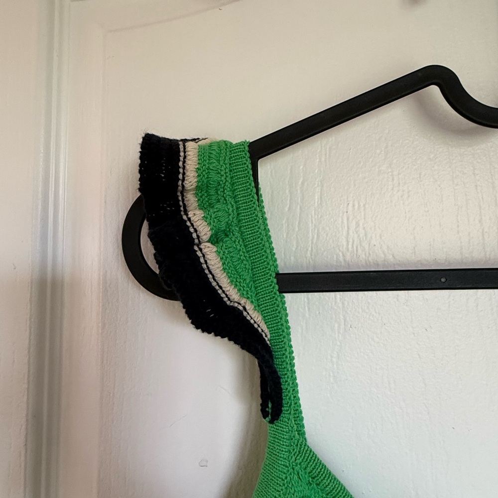 Scotch & Soda Bright Green Crochet Maxi Dress - Picture 2 of 2